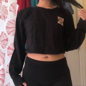 Black Vans cropped Shirt